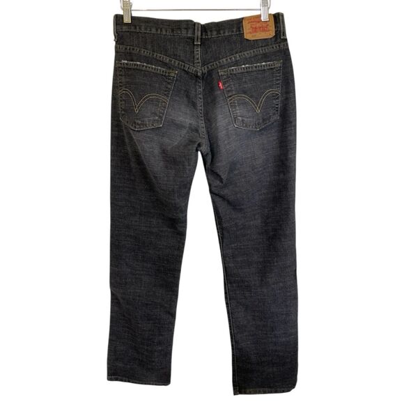 Levis 505 Nouveau Women's Size 8 (31x30) Low Rise Straight Stretch Jeans Black - Picture 2 of 11